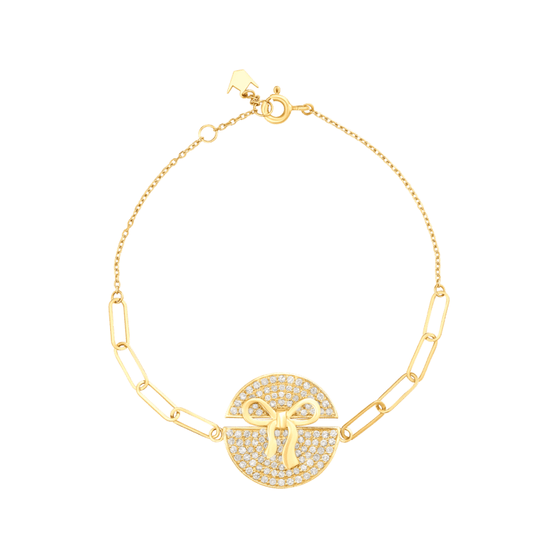 Yellow Gold Ruban Diamond Bracelet